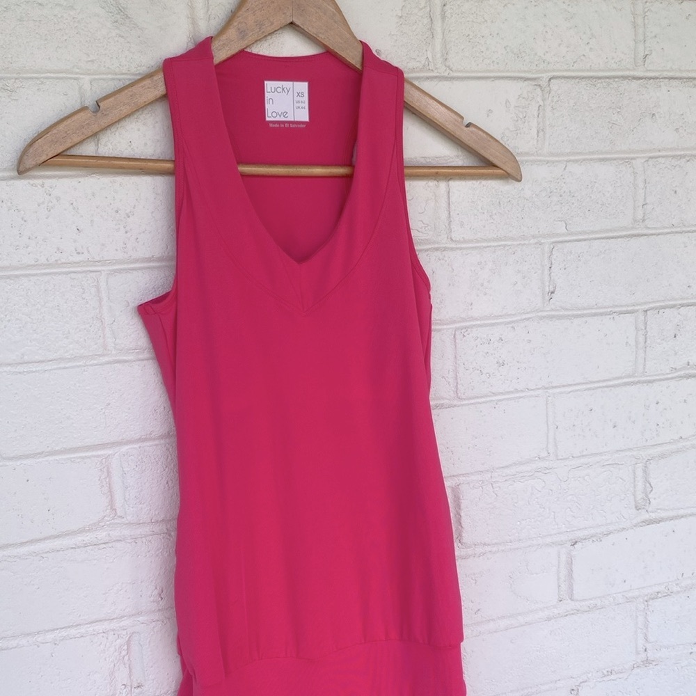 Lucky in Love In It To Win It Tennis Dress in Shocking  XS - Picture 3 of 11